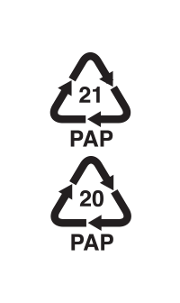Ikony 21pap, 20pap Ako triediť kartónové a papierové obaly