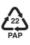 Ikona 22PAP ako triediť papierové etikety