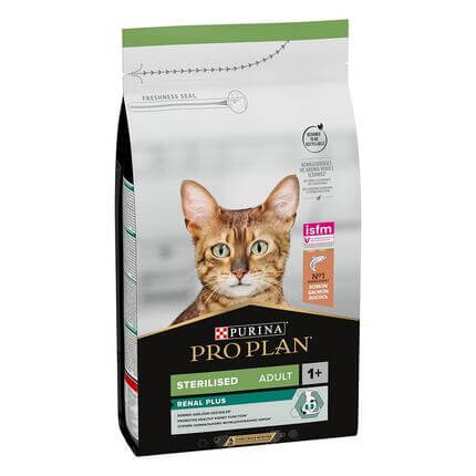PRO PLAN CAT ADULT STERILISED RENAL PLUS suché krmivo pre mačky s lososom