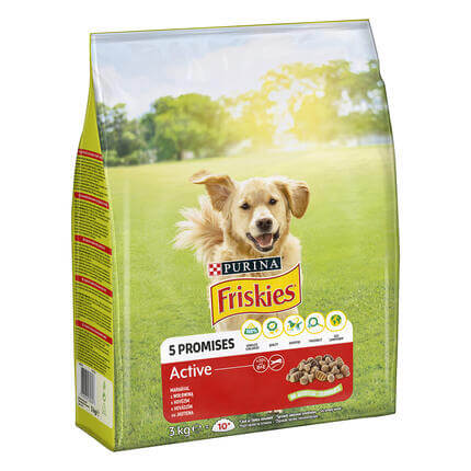 FRISKIES Active s hovädzim