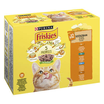 FRISKIES Multipack kura/kačica/losos/morka