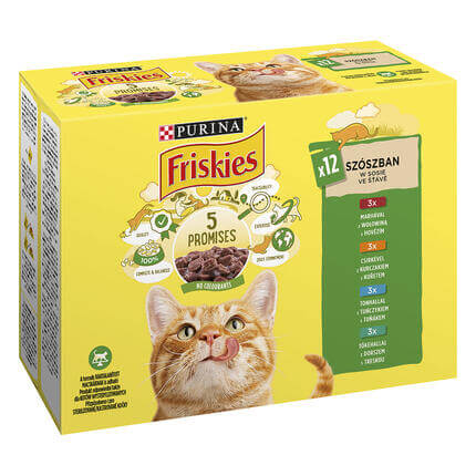 FRISKIES Multipack hovädzie/kura/tunak/treska