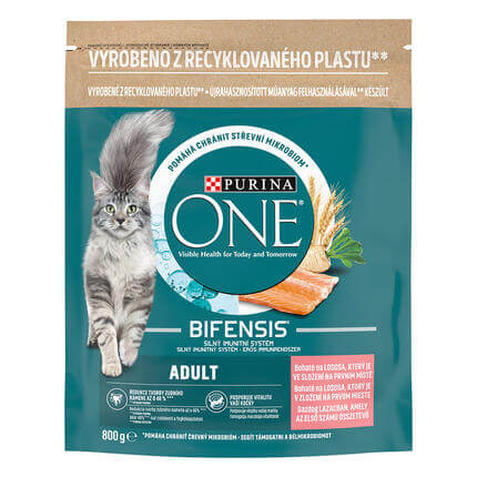 Purina ONE Adult s lososom a celozrnnými obilninami