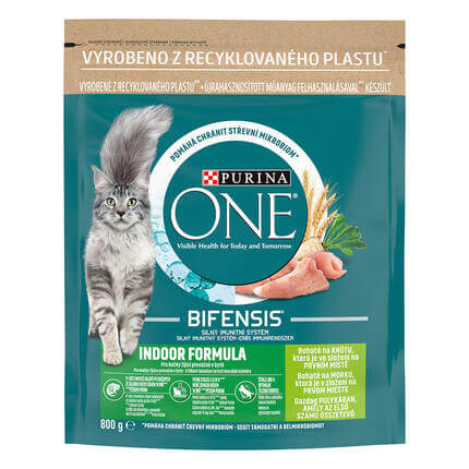 Purina ONE Indoor s morkou a celozrnnými obilninami