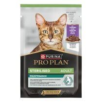 PRO PLAN CAT Sterilised Maintenance, mokré krmivo pre mačky s kačicou 