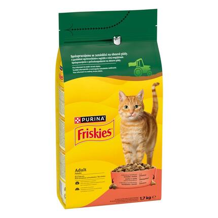 Friskies granuly pre mačky hovädzie, kura, zelenina