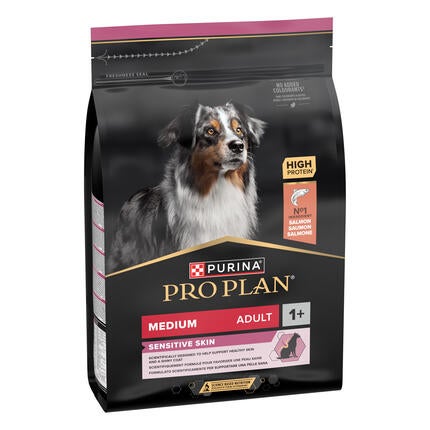 PRO PLAN MEDIUM ADULT SENSITIVE SKIN granule pre psov s lososom