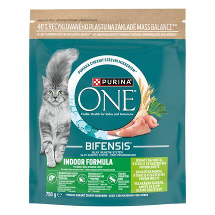 Purina ONE Bifensis Indoor granuly pre mačky morka, obilniny