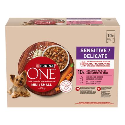 Purina® ONE® Mini Dog Sensitive kapsičky pre psov losos v šťave