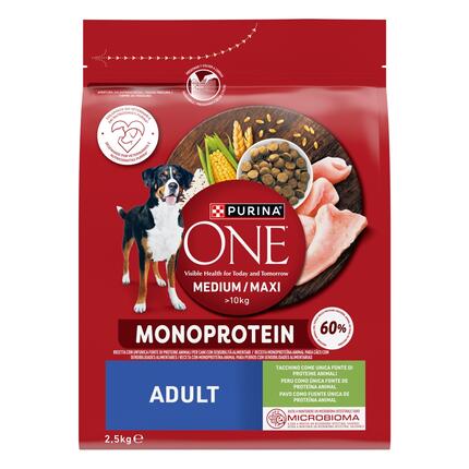 Purina ONE® Medium/Maxi Adult Monoprotein granule pre psov morka