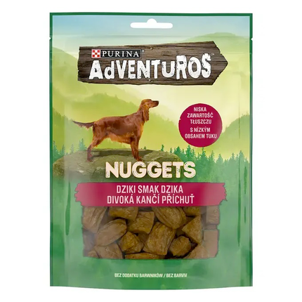 AdVENTuROS® Nuggets s príchuťou diviaka chrumkavé maškrty - predná strana