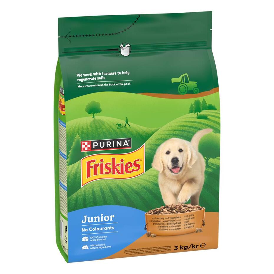 Friskies® Junior s morkou a zeleninou s mliekom