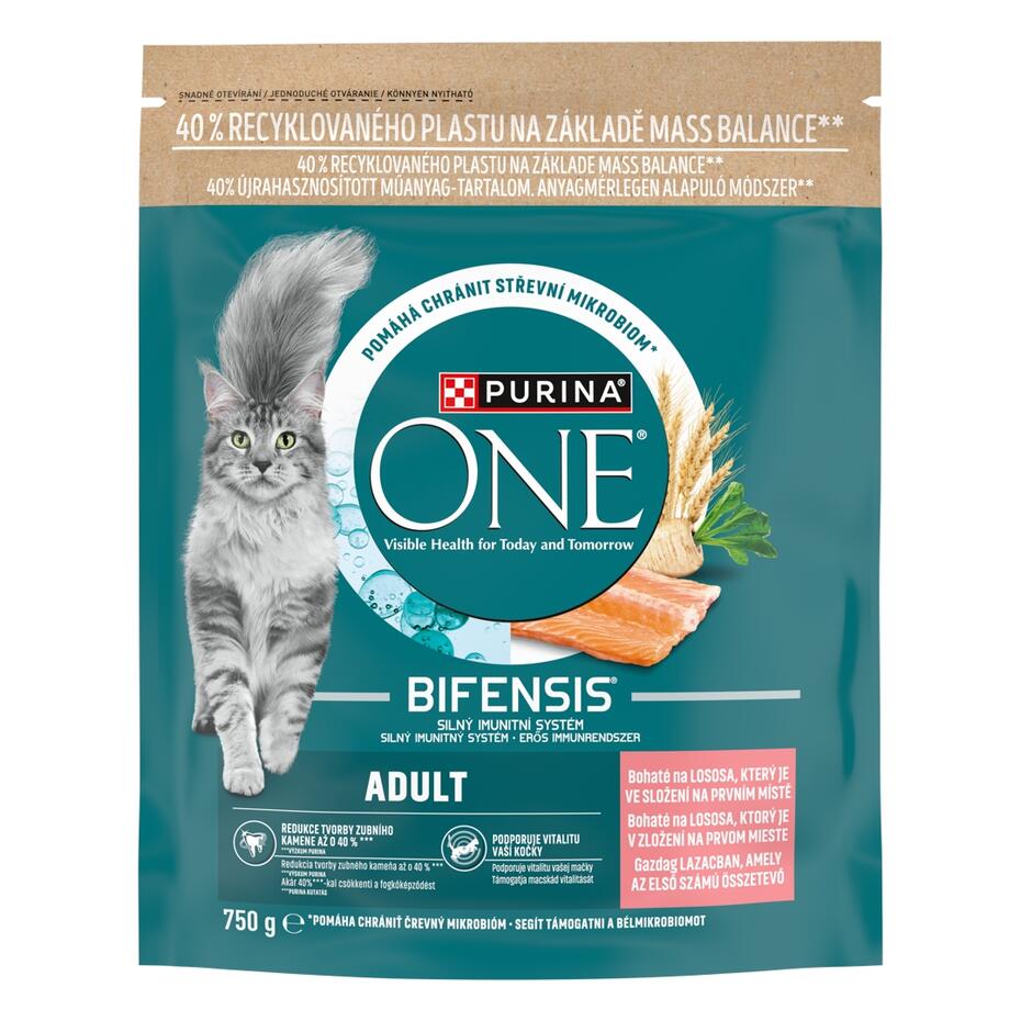 Purina ONE Bifensis Adult granuly pre mačky losos