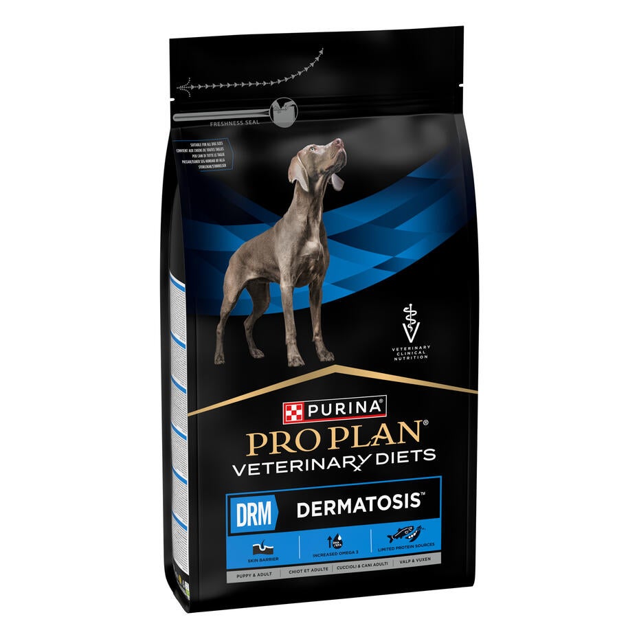 PURINA® PRO PLAN® VETERINARY DIETS DRM Dermatosis - predná strana