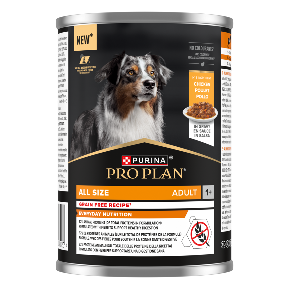 PRO PLAN ALL SIZE ADULT Everyday Nutrition konzerva pro psy s kuraťom v šťave
