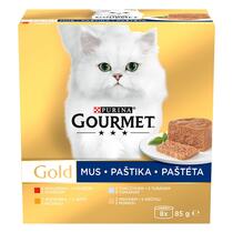 GOURMET GOLD Multipack paštéty tuniak/pečeň/morka/hovädzie