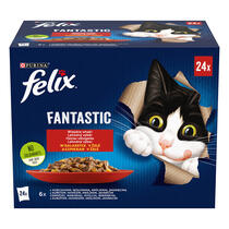 FELIX Fantastic Multipack kura/hovädzie/králik/jahňacie v želé 24x85g