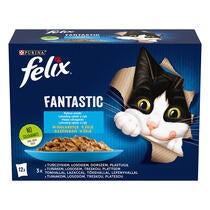 FELIX Fantastic Multipack losos/platesa/tuniak/treska v želé 12x85g