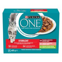 PURINA ONE Multipack Sterilcat mini filetky s hovädzím a mrkvou