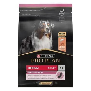 PRO PLAN MEDIUM ADULT SENSITIVE SKIN granule pre psov s lososom