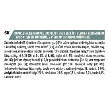 PRO PLAN LARGE ADULT Robust SENSITIVE DIGESTION granule pre psov s jahňacím