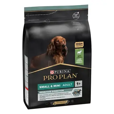PRO PLAN SMALL & MINI ADULT SENSITIVE DIGESTION granule pre psov s jahňacím