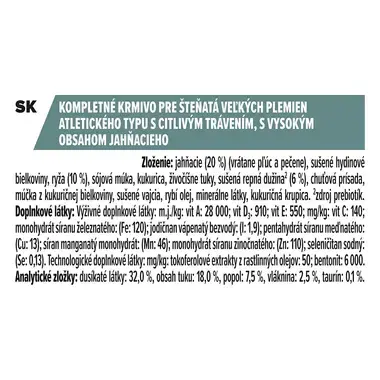 PRO PLAN LARGE PUPPY Athletic SENSITIVE DIGESTION granule pre psov s jahňacím