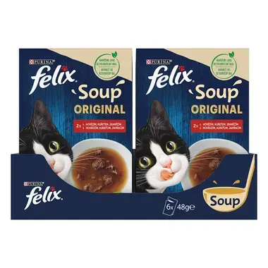 FELIX Soup polievky s hovädzím, kuraťom a jahňacím