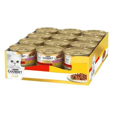 GOURMET GOLD Duo Hovädzie a Kura
