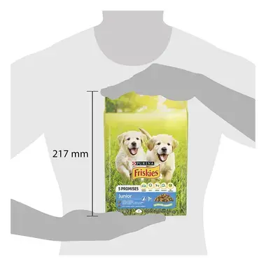 FRISKIES Junior s kuraťom, mliekom a pridanou zeleninou