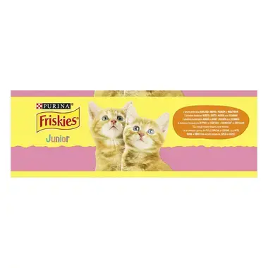 FRISKIES Junior s kuraťom, mliekom a pridanou zeleninou