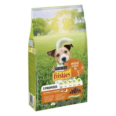 FRISKIES Mini Menu s kuraťom a pridanou zeleninou