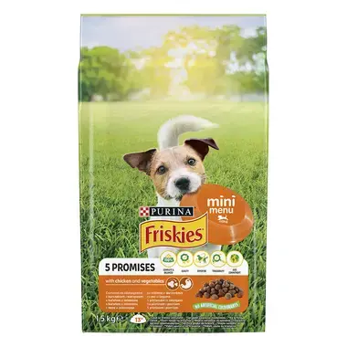 FRISKIES Mini Menu s kuraťom a pridanou zeleninou