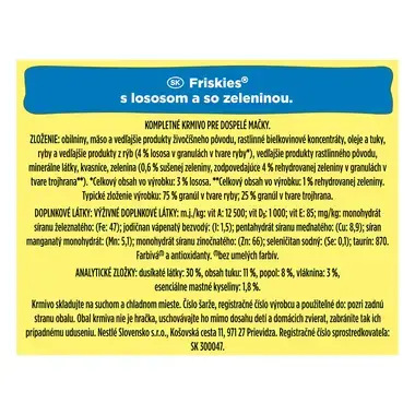 FRISKIES s lososom a pridanou zeleninou