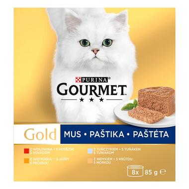 GOURMET GOLD Multipack paštéty tuniak/pečeň/morka/hovädzie