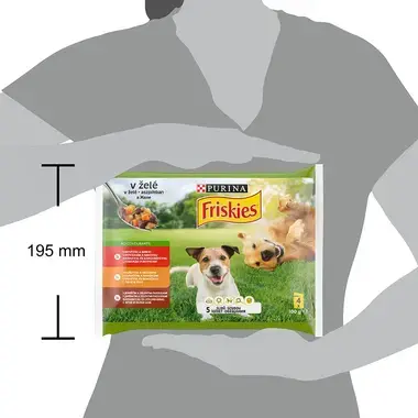 FRISKIES ADULT Dog Multipack hovädzie/kura/jahňacie v želé
