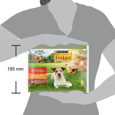 FRISKIES ADULT Dog Multipack hovädzie/kura/jahňacie v želé