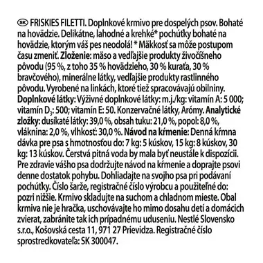 FRISKIES Filetti s hovädzím