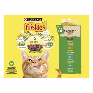 FRISKIES Multipack hovädzie/kura/tunak/treska