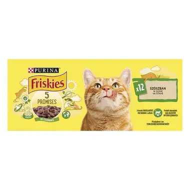 FRISKIES Multipack hovädzie/kura/tunak/treska