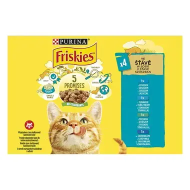 FRISKIES Multipack losos/tunak/treska/sardinky