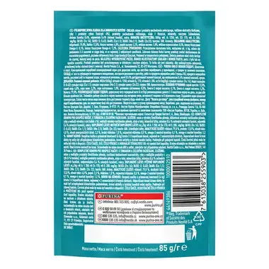 PURINA ONE Indoor mini filetky s tuniakom a zelenými fazuľkami v šťave