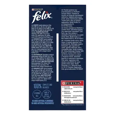 FELIX Tasty Shreds Multipack hovädzie/kura/losos/tuniak v šťave 12x80g