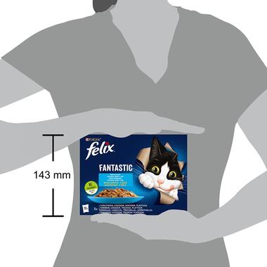 FELIX Fantastic Multipack losos/platesa/tuniak/treska v želé 12x85g