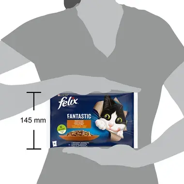 FELIX Fantastic Multipack králik/jahňacie v želé 4x85g