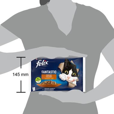 FELIX Fantastic Multipack králik/jahňacie v želé 4x85g