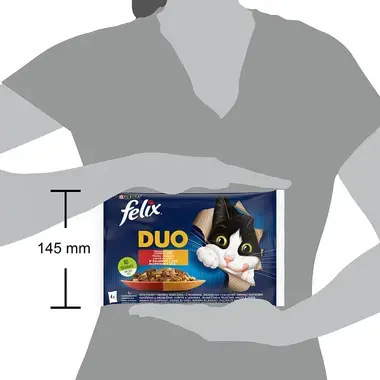 FELIX Fantastic DUO Multipack Lahodný výber v želé 4x85g