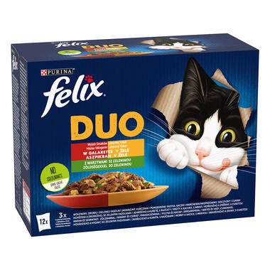FELIX Fantastic Duo Multipack Lahodný výber v želé so zeleninou 12x85g