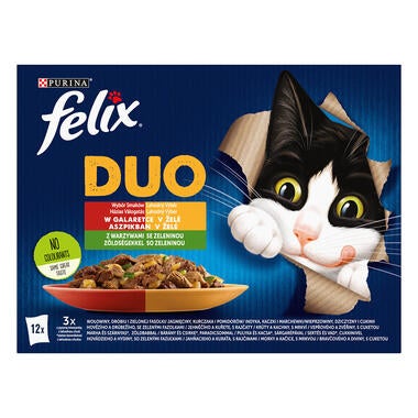 FELIX Fantastic Duo Multipack Lahodný výber v želé so zeleninou 12x85g