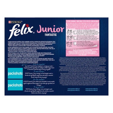 FELIX Fantastic Junior Multipack hovädzie, kura, sardinky, losos v želé 12x85g